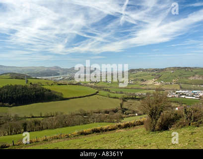 Szene aus Upper Colwyn Bay in Richtung Conwy Stockfoto