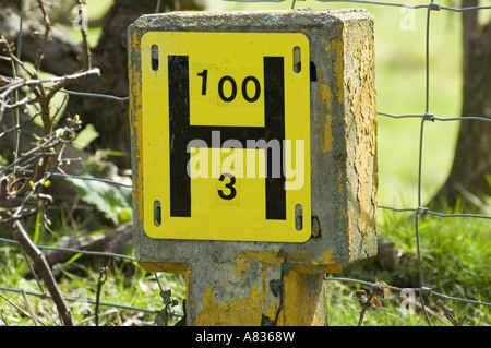 Hydranten Zeichen UK Stockfoto