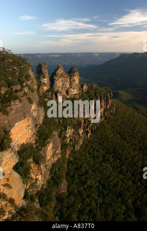 Die Three Sisters in den Blue Mountains in der Nähe von Sydney NSW Australia Stockfoto