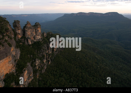 Die Three Sisters in den Blue Mountains in der Nähe von Sydney NSW Australia Stockfoto