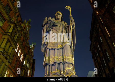 Die Statue des St. Ansgar in Hamburg, Deutschland, Europa Stockfoto