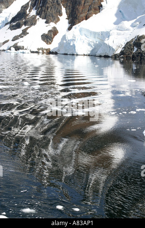 Eisbrecher Navigation Lemaire-Kanal, "Kodak-Lücke" in der Antarktis. Stockfoto