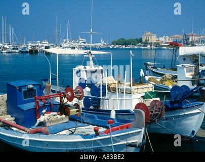 Hafen von Ägina Stadt Aegina Eynia Griechenland Stockfoto