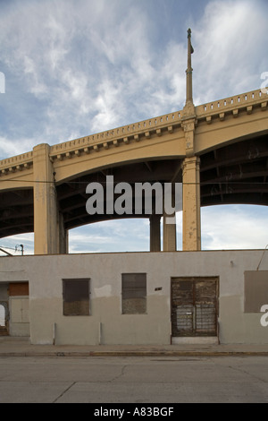 Fourth Street Brücke Downtown Los Angeles California Vereinigte Staaten von Amerika Stockfoto