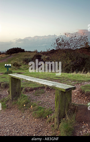 Holzbank Stockfoto