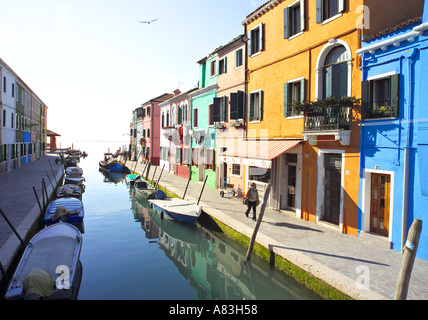 Burano, Venedig, Italien Stockfoto