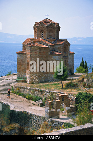 Kirche von St. John Kaneo (13. Jh.), Ohrid, Mazedonien Stockfoto