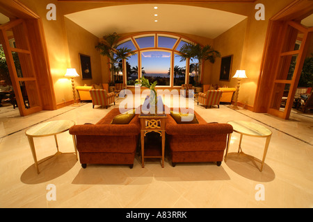 Lobby im vier Jahreszeiten Resort Aviara, Norden San Diego bei 7100 vier Jahreszeiten Point, Carlsbad, Kalifornien, Usa Stockfoto