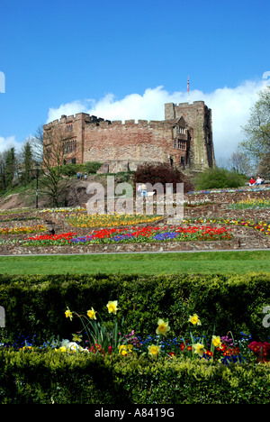 Tamworth Schloss und Schlosspark, Tamworth, Staffordshire, England, Vereinigtes Königreich Stockfoto