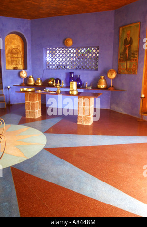 Empfang der spektakulär gestalteten Nilaya Hermitage Boutique Hotel in Goa Indien Stockfoto