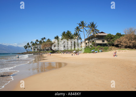 leere Kamaole Beach Park II am South Kihei Road Kihei, Maui, Hawaii, usa Stockfoto