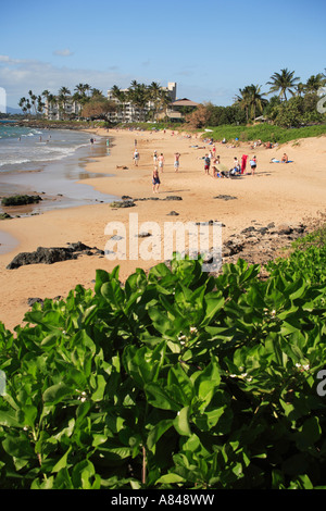 Kamaole Beach Park II und Felsen am South Kihei Road Kihei, Maui, Hawaii, usa Stockfoto