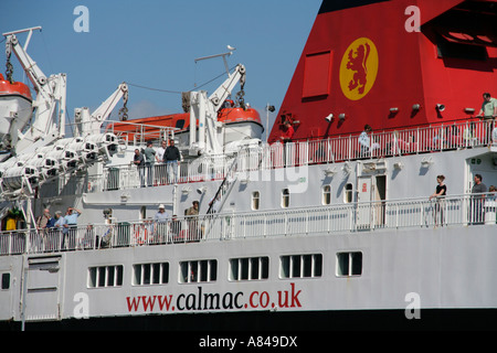 CalMac ferry verlassen Brodick für Ardrossan Isle of Arran Schottland uk gb Stockfoto