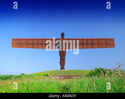 Der Engel des Nordens in Gateshead in der Nähe von Newcastle Tyne tragen Tyneside England UK Stockfoto