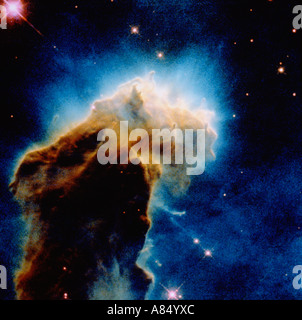 Die Astronomie. Star Geburt Wolken im Weltraum. Adlernebel. Hubble Teleskop Bild. Stockfoto