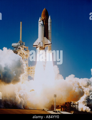 USA. Florida. Kennedy Space Center. Start der Raumfähre Columbia. Stockfoto