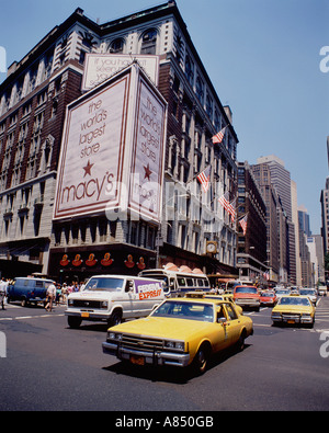 Die Vereinigten Staaten von Amerika. New York City. Das Kaufhaus Macy's. Stockfoto
