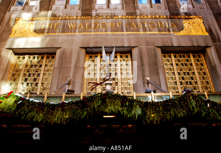 Waldorf Astoria Hotel, Park Avenue Stockfoto