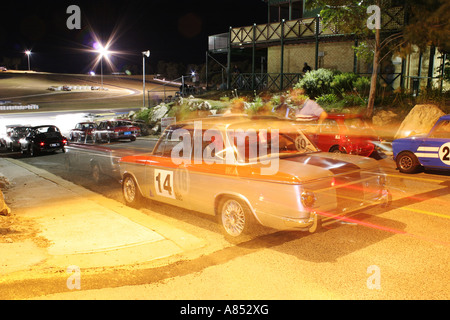 Langzeitbelichtung Fototechnik mit langen und langsamen Auslöser Stockfoto