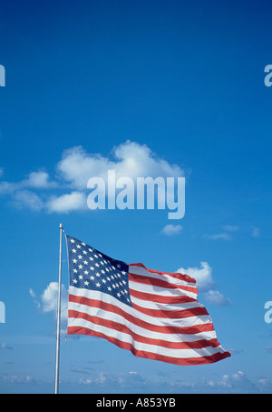 Stars And Stripes. Nationalflagge von United Staes of America. Stockfoto