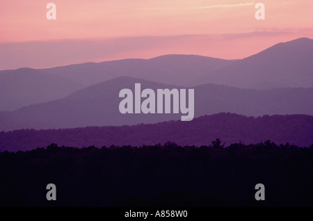 Vereinigte Staaten von Amerika. Virginia. Blue Ridge Mountains. Stockfoto
