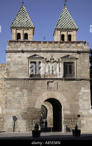 Puerta Nueva de Bisagra, Toledo, Kastilien-La Mancha, Spanien Stockfoto