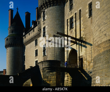 CHATEAU WICKELTEN FESTUNG BURG TOURAINE LOIRE-TAL-FRANKREICH Stockfoto