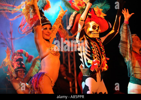 Künstler setzen auf eine Show Acapulco, Mexiko Stockfoto