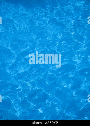 Blue Pool Wasser Hintergrund Stockfoto