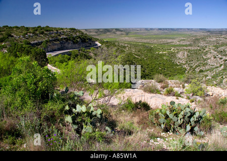 Pecos River Valley in der Nähe von Ft Lancaster West Texas Stockfoto