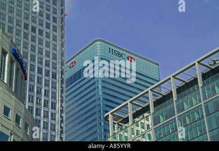 HSBC-Gebäude in Canary Wharf Stockfoto