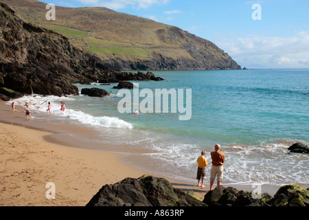 Coumeenoule Strand am Slea Head auf Dingle Halbinsel an der Westküste Irlands Stockfoto