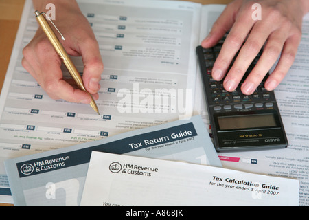 persönlichen Steuererklärungen Stockfoto