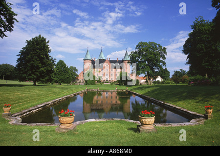 Privatgrundstück Renaissance Schloss Trolleholm in Provinz Skane in Südschweden Stockfoto