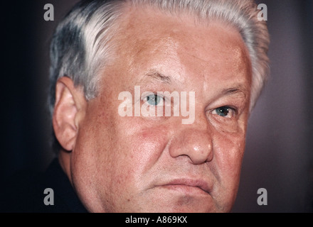 Boris Jelzin, Boris Nikolajewitsch Jelzin, Борис Ельцин (1931–2007) der erste demokratisch gewählte Präsident Russlands. Stockfoto