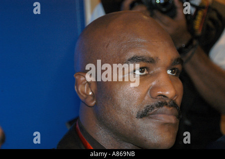 Evander Holyfield, ein ehemaliger amerikanischer professioneller Boxer in Indien Stockfoto