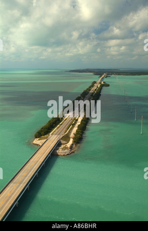 Luftbild der oberen Tasten in der Nähe von Islamorada Stockfoto