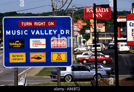 Vereinigte Staaten USA Tennessee Music Beale street Memphis Music Valley Stockfoto