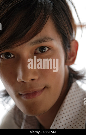 Junger Mann, close-up Stockfoto