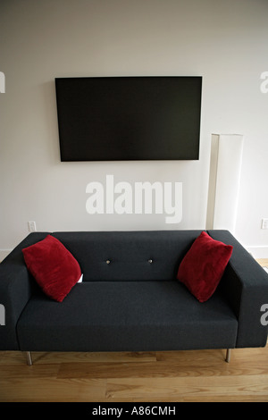 Bequemes Sofa, Vorderansicht Stockfoto