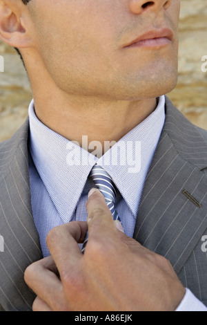 Blick auf einen Mann im Anzug. Stockfoto