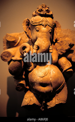 Museum Elefant Ganesha Indien 11 Jahrhundert Skulptur Stockfoto