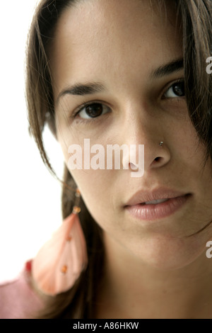 Porträt einer Frau. Stockfoto
