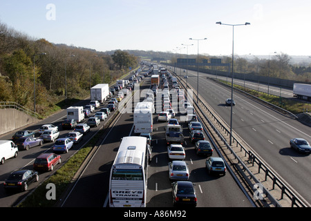 Stau auf M25 Stockfoto