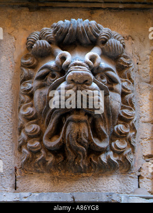 House Dugas et des Lions 23 rue Juiverie im Stadtteil Sint Paul Vieux Lyon Frankreich Stockfoto