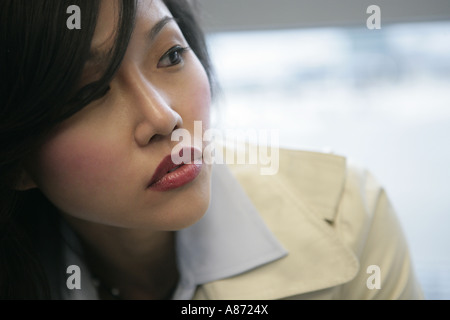 Porträt einer jungen Frau. Stockfoto