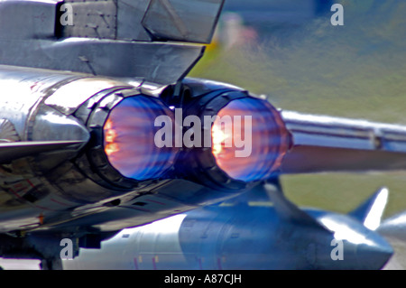 GR4 Panavia Tornado auf volle Reheat RAF Lossiemouth Moray Grampian Region Schottland, Vereinigtes Königreich Stockfoto