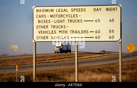 Interstate Route 66 Verkehr Auto Texas Road Highway Stockfoto