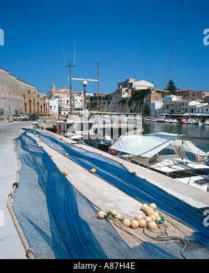 Alten Hafen, Ciutadella (Ciudadela), Menorca, Balearen, Spanien Stockfoto