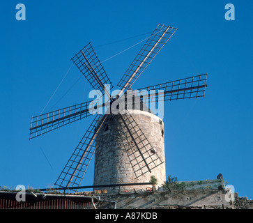 Windmühle vor den Toren der Stadt Palma, Mallorca, Spanien Stockfoto